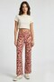 Comfortable Fit High Waist Wide-Leg Viscose Mix Women's Trousers