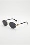 Elva Rimless Oval Sunglasses – Uv400 Protection, Gold Metal Detail, Lightweight Stylish Women's Style - 5