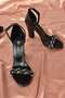 Black Thick Heeled Women's Evening Dress Shoes M312251009 - 7