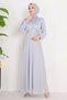 Rochie de seara gri - 11365