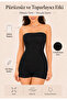 Women's Lycra Strapless Body Black - Long and Stretchy Undergarment & Seamless Undershirt 2025 - 4