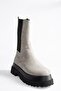 Gray Suede Women's Boots J267063102 - 3