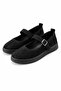 Genuine Leather Black Nubuck Women's Leather Ballerinas Dp79-0750 - 5