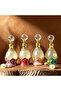 4pcs Crystal Perfume Essential Oil Bottle 15ml D9339
