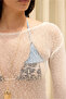 Lefkada Slim White Mini Knitwear Dress - 8