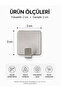 6-Piece Square Metal Bathroom and Kitchen Hanger - Chrome Plated Wall Hanger - 7