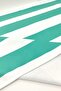 Striped Digital Printed 75x150 Cm Beach Towel Green - 3
