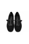 Women's Mary Jane Shoes with Lace Detail and Buckle - 5