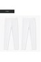 2-Pack Advantage Women's White Modal Long Leggings Stretchy Sports Casual Leggings - 1005