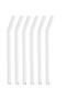 Set of 6 Glass Pipettes Transparent Curved 19cm