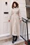 Arma Detailed Hooded Coat Beige 19268 - 3