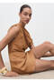 Draped asymmetrical long dress - 7