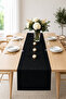 Black Decorative Table Runner 40X110 cm |   Stain-Resistant and Liquid-Repellent Stylish Salon Dining Table Cover