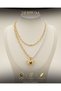 Women's Steel Necklace with Pearl Design and Heart Motif 316L - 5