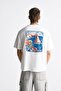 Crew Neck Le Vieux Printed Oversize Men's T-shirt - 3