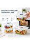 Glass Food Storage Container 920ml, Square Airtight Glass Container, BPA Free Microwave Freezer Safe MCST-092 - 4