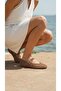 Women's Mink Knitwear Strappy Buckle Ballerinas 1cm Byndtrba01 - 5
