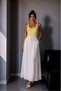 1008 Women's Cotton U-Neck Strap Soft Textured Basic Sleeveless Undershirt Body Butter Yellow
