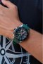 Father's Day Special Gift Package Option Dke.1.13742 Exclusive All Functions Active Suitable for Summer Season Non-Sweat Silicone Strap Green Color Sports Men's Wristwatch - 4