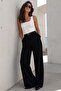 Black High Waist Women's Palazzo Pants Mg2506