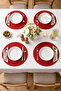 Red American Service Set (2 Pieces) - 4