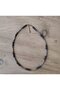 Atlas Wooden Beaded Blue Glass Detailed Unisex Necklace 50+5 cm Boxed Gift - 3