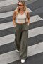 Khaki Wide Leg Women's Trousers Mg1982