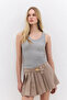 Ribbed Textured Flexible Basic Undershirt - 4
