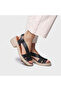 Woman / girl sandal checkered toni pons black - 4