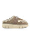 With Logo Genuine Leather Soft Furry Stitching Detail Thick Sole Eskimo Slippers Slippers Mu.Fw531