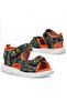 Khaki Camouflage Patterned Metal Detailed Velcro Baby Sandals Shoes - 6