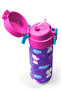 Kids Purple Pink Cat Patterned Steel Thermos with Straw and Direct Drinking 500 ml 31911 - 4