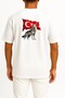 Oversize Turkish Breath Chest and Back Printed Unisex T-Shirt - 2