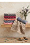 6-Piece Diamond Partial Velvet Hand & Face Towel Set 50X90Cm. - 5