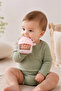 Crabby Silicone Teether with Holding Ring Pink - 2