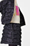 Black and White Quilted Skirt and Blazer Casual Suit - 6