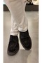 54083 Black Suede Genuine Leather Men's Shoes