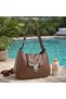 Brown Leopard Printed Pack with Cover Women's Shoulder Bag |   Brown Mt1572 - 5