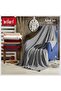 Ygt Home Knitted TV Blanket - Leg Shawl, Sofa Shawl - Beige with 10 Pom-Poms - 7