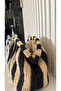 Handmade Burslu Straw Clutch Bag (33X20Cm) - 8