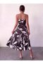 Women's Stylish Satin Dress with Straps - 2