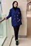 Double-Breasted Collar g Logo Patterned Knitwear Jacket - 3