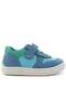 Bob Genuine Leather Blue Green Barefoot Velcro Elastic Baby Sneaker Shoes - 3