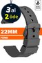 22mm Fossil-Welder-Wesse-Casio-Armani-Omega-Seiko-Tissot Watch Compatible Leather Watch Band