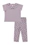 Heart Printed Baby Collar Set 6-18 Months - Lilac - 4