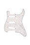 Pickguard Stratocaster S/S/S 11-Hole Mount White Pearl 4-Ply Pickguard - 2
