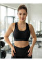 Parina Model Sports Bra Crop Thick Strap Model Sports Bra Black Color - 2