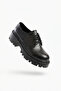 Zri̇n-754 Premium Black Crocodile Lace-Up Orthopedic High-Sole Loafer