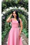 Thick strap square neck back tie double dress - 3