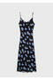 Draped Collar Long Dress - 3